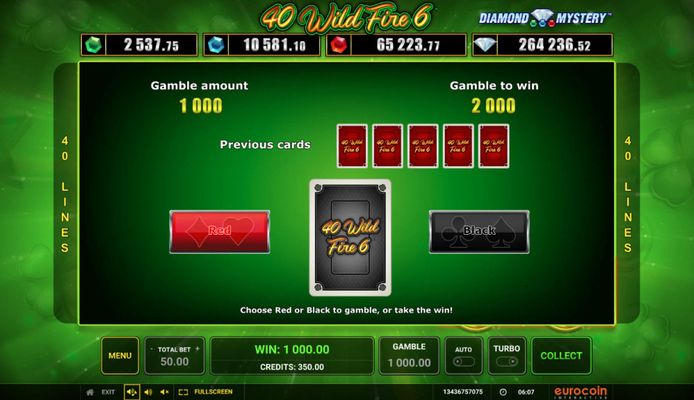 Red or Black Gamble Feature