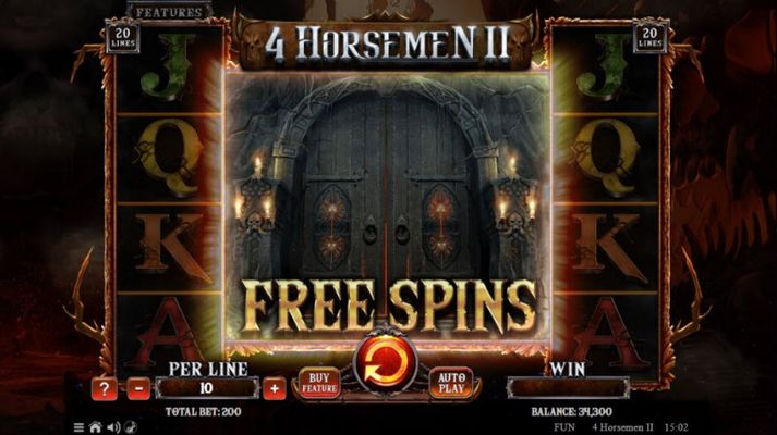 Scatter symbols triggers the free spins feature