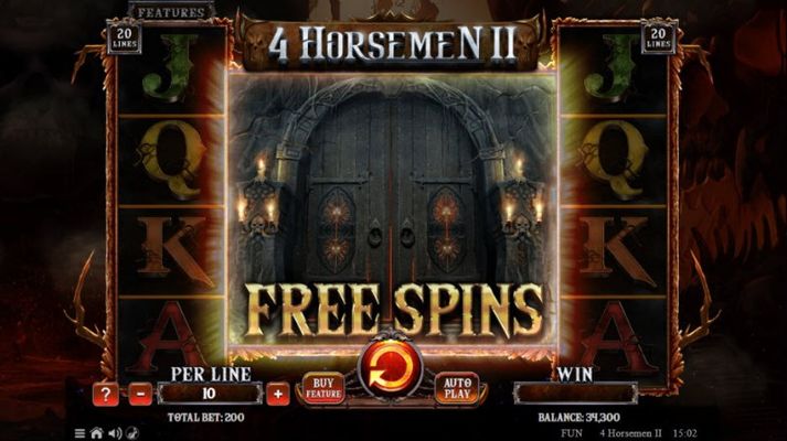 Scatter symbols triggers the free spins feature