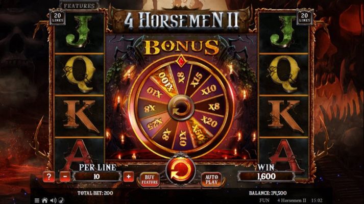 4 Horsemen II :: Bonus game board