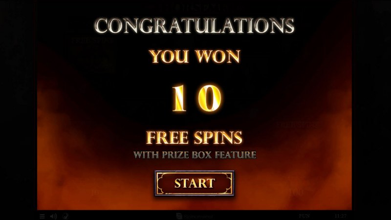 10 Free Spins Awarded