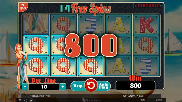 4 Lucky Pin-Ups :: Free Spins Game Board