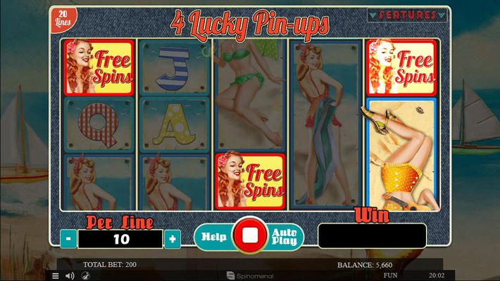 Scatter symbols triggers the free spins feature