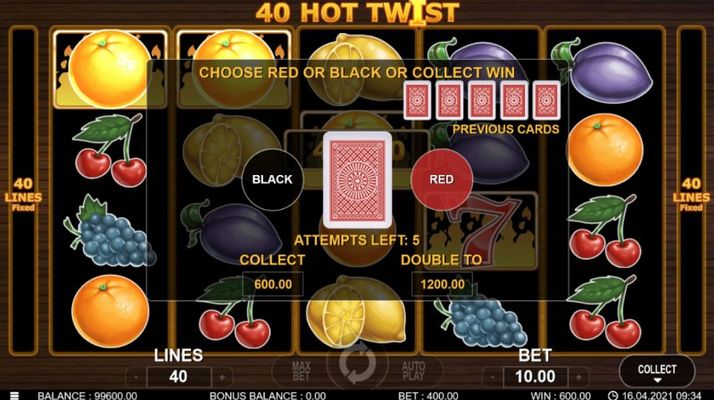 Red or Black Gamble Feature