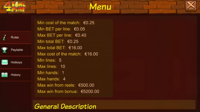 General Game Rules