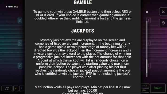 Jackpot Rules