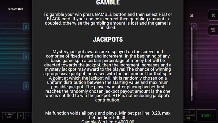 Jackpot Rules