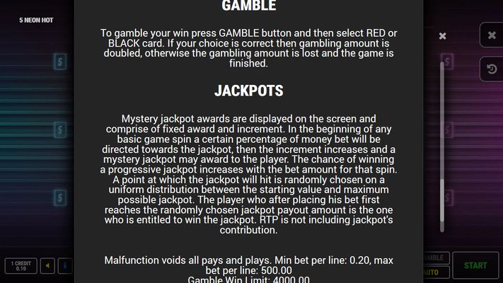 Jackpot Rules