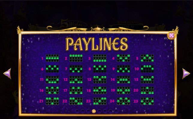 Paylines 1-25