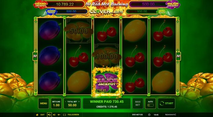 Land a jackpot symbol during any spin and win big