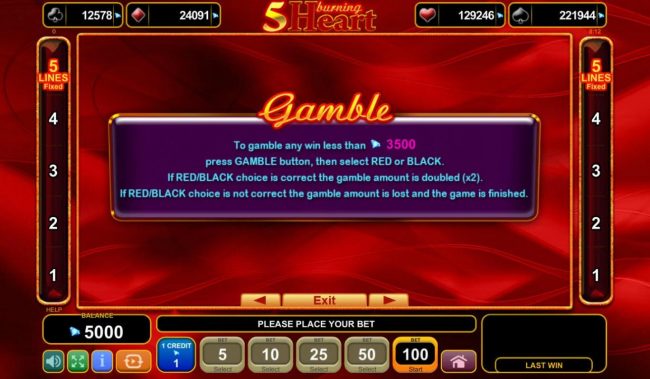 Gamble Feature Rules