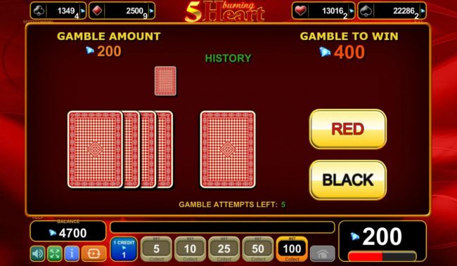 Gamble Feature Game Board