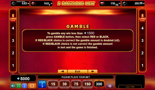 Gamble Feature Rules