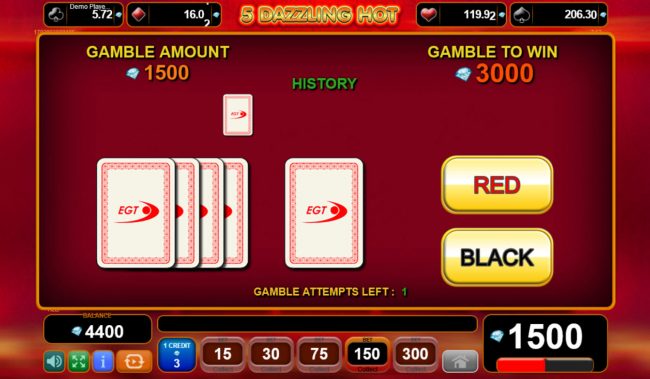 Red or Black Gamble feature