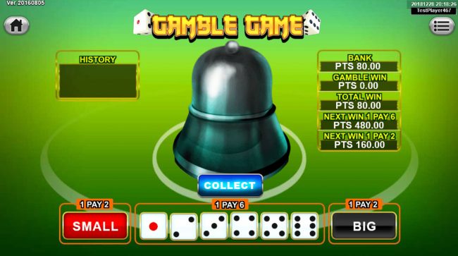 Gamble Feature Game Board