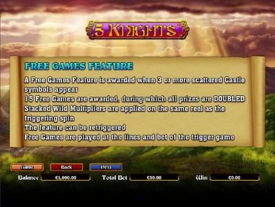 free games feature rules