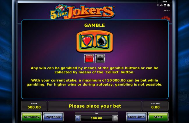 Gamble Feature Rules