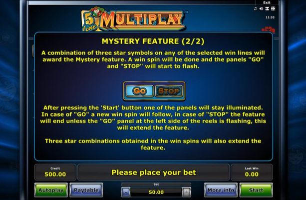 Mystery Feature Rules