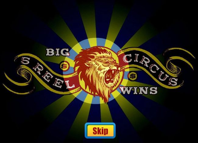 Splash screen - game loading - Big Wins Circus Theme