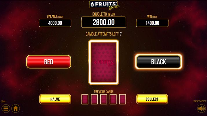 Red or Black Gamble Feature