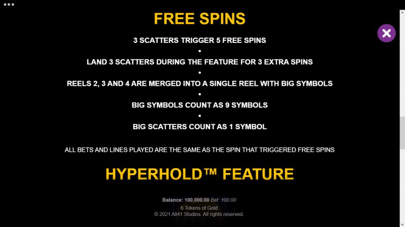 Free Spin Feature Rules