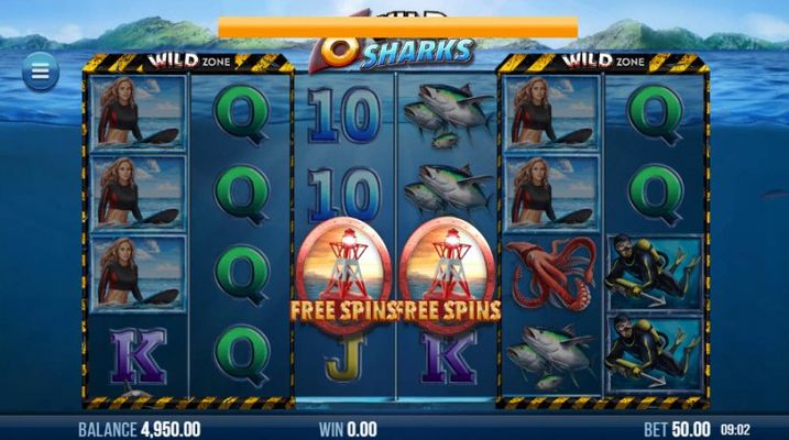 Scatter symbols triggers the free spins feature