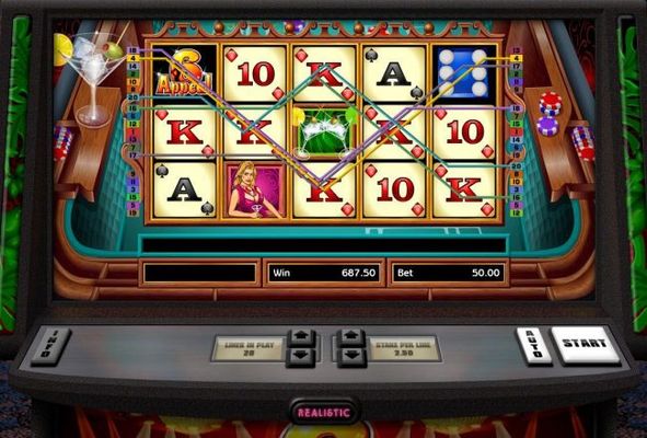 Multiple winning paylines awards slots player a 687.50 a big win!