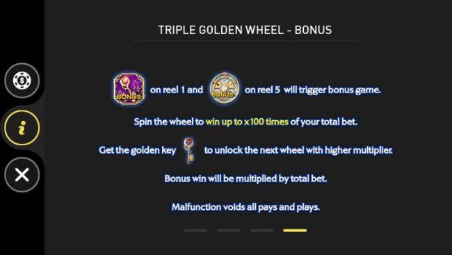 Triple Golden Wheel Bonus Rules