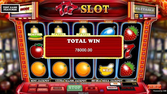 Scatter win triggers the free spins feature