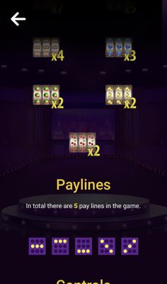 Paylines 1-5