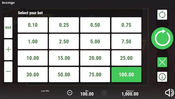 Available Betting Options