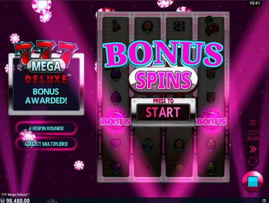 Scatter symbols triggers the free spins bonus feature