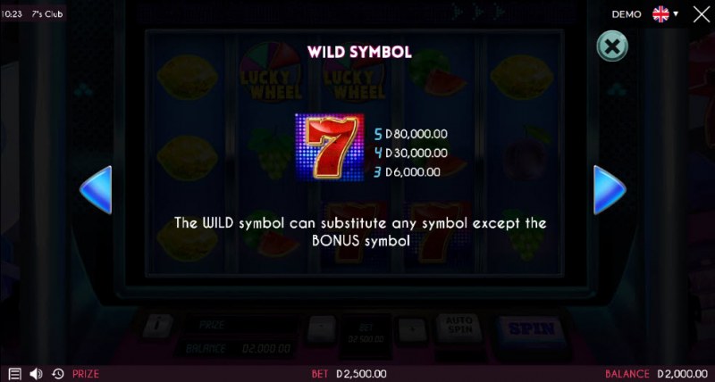 7's Club :: Wild Symbols Rules