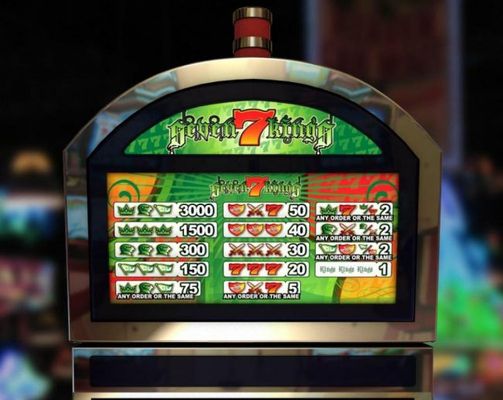 Slot game symbols paytable.