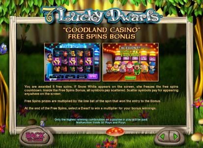 how to play the goodland casino free spins bonus feature