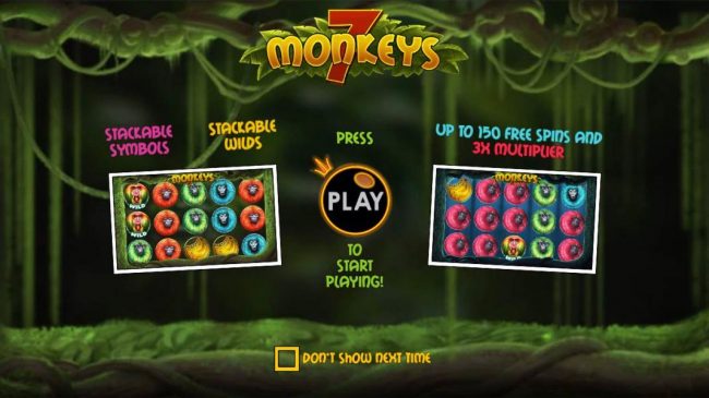 game features include stackable symbols, syackable wilds and up to 150 free spins and 3x multiplier.