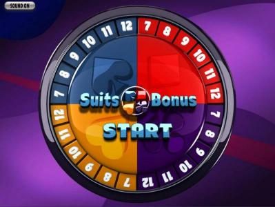 Spin the Wheel to determine the number of free spins and the suit