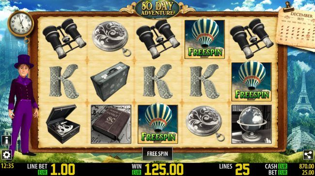 8 Free Spins Awarded