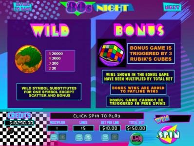 Wild and Bonus Game Rules
