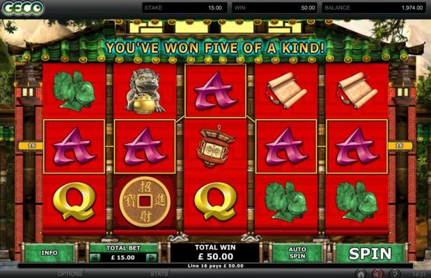 A winning five of a kind