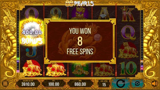 Free Spins can be re-triggered during the free spins feature