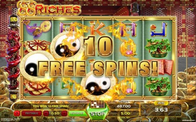 10 Free Spins Awarded