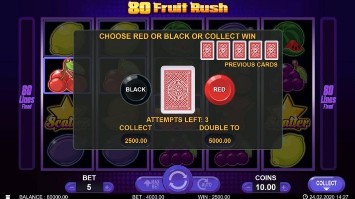 Black or Red Gamble Feature