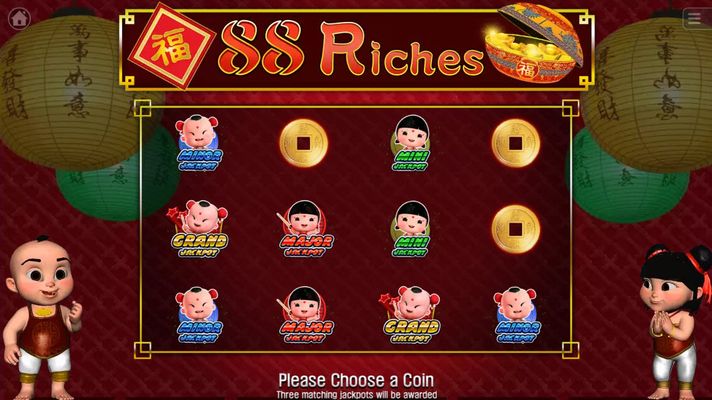 Match three similiar symbols and win that jackpot