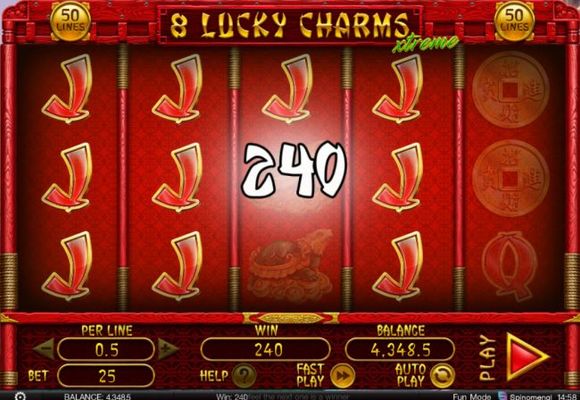Multiple winning paylines