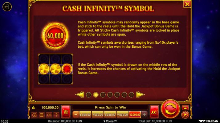 Cash Infinity Symbol