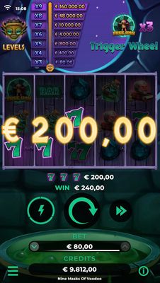 Multiple winning paylines