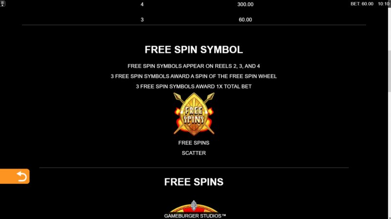 9 Masks of Fire :: Free Spins Rules