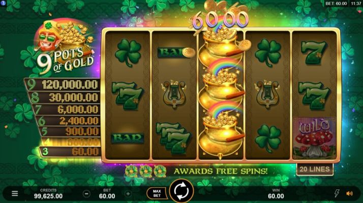 9 Pots of Gold :: Scatter Win
