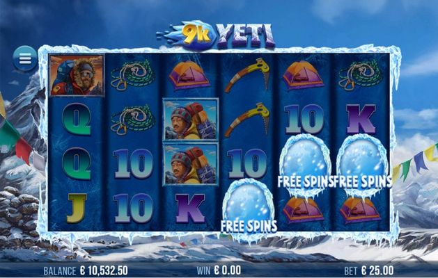 Scatter symbols triggers the free spins feature